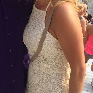 Ivory cocktail dress PacSun